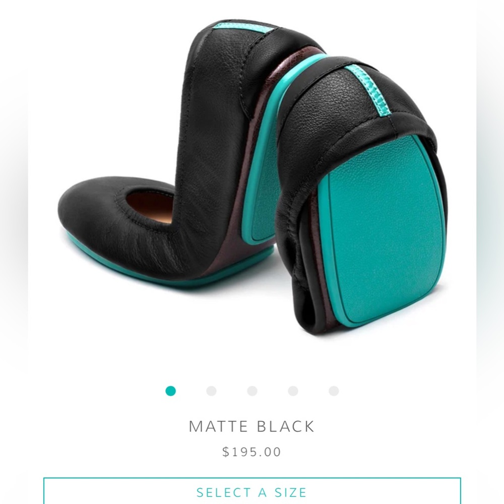 Tieks black ballet flags sz. 9